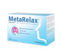 MetaRelax Integratore di Magnesio con Vitamine B6 B12 Folato e Taurina Per