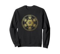Metatrons Cub Sacro Mandala Geometria Grafica Felpa