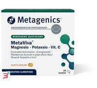 Metagenics MetaViva MgK Vitamina C Integratore Magnesio e Potassio, 20 Bustine