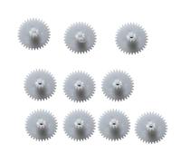 Metaximious 10 pz 0.5 Modulo 34102B Doppio Ingranaggio 2mm Loose Fit FAI DA TE Modello di Auto Giocattolo Trasmissione Pignone 34 Denti 10 Denti doppio strato di ingranaggio strumenti
