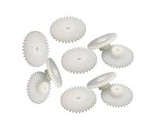 Metaximious 10 pz 0.5 Modulo Doppio Strato Ingranaggio 12 Denti 34 Denti 2mm 2.5mm Allentato Stretto Fit Pignone di Plastica 34122A 34122B 34122.5A 34122.5B strumenti(2.55mm inner hole)