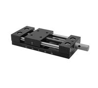 Metaximious Mini piccola piattaforma di guida lineare manuale scorrevole CNC tavolo scorrevole di precisione accessori fai da te for lavorazione del legno staffe albero lineare Componente(35mm)