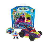 METAZELLS Imc toys Slicer Trasher Viola + Personaggio Bross S1, Vehicolo da collezionare con una sega che abbatte gli alberi, con 1 Personaggio, 1 Carta e 1 Leaflet +3 Anni