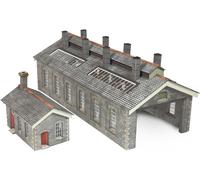 Metcalfe PN937 - Grigio Pietra Motore Capanno - Die Taglio Scheda Kit - N Gauge