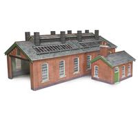 Metcalfe - PO313 00/HO Scala Doppia Pista Kit Capannone Motore Nuovo - RM48P