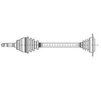 Metelli 17-0424 Albero Motore/Semiasse