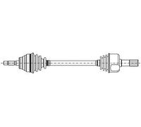 Albero Motore/semiasse Metelli 17-1017 per Opel Assale Anteriore Sx Sx