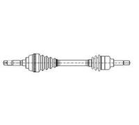 Albero Motore/semiasse Metelli 17-1186 per Opel Assale Anteriore Sx