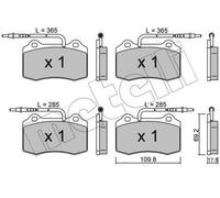 Pastiglie freno 22-0251-1 METELLI per PEUGEOT 406 Coupé 406 Break