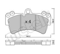 METELLI 22-0654-0 Kit pastiglie freni Anteriore per VW Touareg (7LA, 7L6, 7L7)