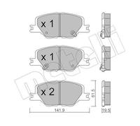 METELLI 22-1177-0 Kit pastiglie freni Anteriore per OPEL INSIGNIA CC