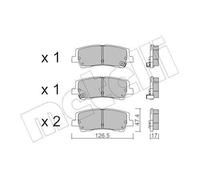 METELLI 22-1184-0 Kit pastiglie freni Posteriore per FORD USA Mustang VI Coupe
