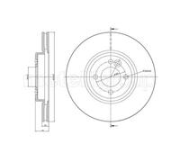 METELLI 2X DISCHI FRENANTI Anteriore Ø 2939 Ventilato Per MINI Mini Cabriolet