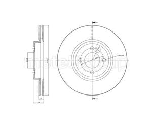 METELLI 2X DISCHI FRENANTI Anteriore Ø 2939 Ventilato Per MINI Mini Cabriolet