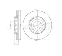 METELLI 2X Dischi Freni Anteriori Ø239 Mm Ventilati Per VW Lupo 6X1 6E1 1.0 1.4