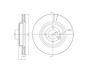 METELLI 2X Dischi Freno Anteriore Ø276 Mm Ventilati Per MINI Mini R50 R53 Cooper