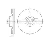 METELLI 2X Dischi Freno Anteriore Ø360 Mm Ventilato Per VW Phaeton 3D 3.0 V6 TDI