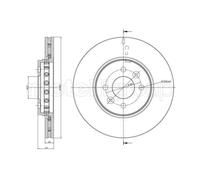 METELLI 2x Dischi Freno Anteriori Ø280 Mm Per Renault Captur J5_ 1.2 TCe 120 1.5