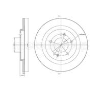 METELLI 2x Disco Ø284mm Posteriore Pieno per Hyundai i40 Cw 1.6 GDI 1.7 Crdi