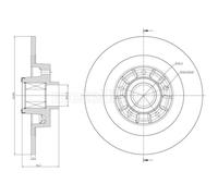 METELLI 2x Disco Ø290mm Posteriore Pieno per Renault Scénic IV 1.3 Tce 140 1.2