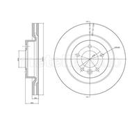 METELLI 2X Disco Frenante Anteriore Ø337.4 Mm Per Land Rover Range LS 4.4 4X4