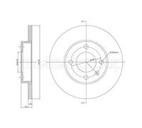 METELLI 2x Disco Freni Anteriore Ø239 MM per VW Golf III 1H1 1.8 1.6 19E 1G1 1.3