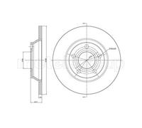 METELLI 2x Disco Freni Anteriore Ø280 MM Pieno Verniciato per Audi A4 8D2 B5 1.6