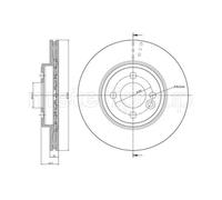 METELLI 2x Disco Freni Anteriore Ø280 MM Ventilato per Mini R56 Cooper One R59