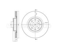 METELLI 2x Disco Freni Anteriore Ø284 MM Ventilato per Opel Corsa E X15 1.0 S07