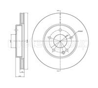 METELLI 2x Disco Freni Anteriore Ø284mm Ventilato per Mercedes C-Class W202 S202