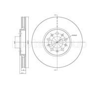 METELLI 2x Disco Freni Anteriore Ø288 MM Ventilato per VW Polo 6R 6C 1.2 TSI 9N_