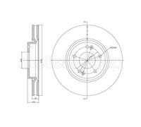 METELLI 2x Disco Freni Anteriore Ø300 MM Ventilato per Hyundai IX35 Lm El Elh