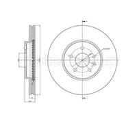 METELLI 2x Disco Freni Anteriore Ø300 MM Ventilato per Opel Mokka / X J13 1.4