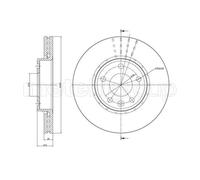 METELLI 2x Disco Freni Anteriore Ø305 MM Ventilato per Renault Trafic II Box Fl