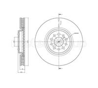 METELLI 2x Disco Freni Anteriore Ø310 MM Ventilato per Citroën C8 EA_ Eb _ 2.0
