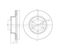 METELLI 2x Disco Freni Anteriore Ø319 MM per Toyota Land Cruiser 90_J9_3.0