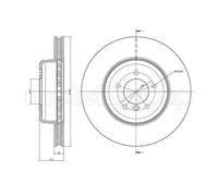 METELLI 2x Disco Freni Anteriore Ø347.8 MM Ventilato per BMW 5er Tour E61 525d