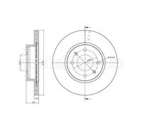 METELLI 2X Disco Freno Anteriore Ø252 Mm Per Hyundai I10 BA IA 1.0 1.2 I10