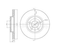 METELLI 2X Disco Freno Anteriore Ø257 Mm Per Alfa Romeo Spider 916S 2.0 T.SPARK