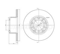 METELLI 2X Disco Freno Anteriore Ø279.5Mm Completo Per Mercedes-Benz T1