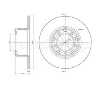METELLI 2X Disco Freno Anteriore Ø279.5Mm Completo Per Mercedes-Benz T1