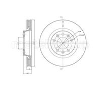 METELLI 2X Disco Freno Anteriore Ø280 Mm Ventilato Per Citroën Jumpy Kasten Fiat