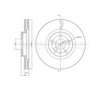 METELLI 2X Disco Freno Anteriore Ø281 Mm Per Fiat Scudo Kasten 220_ 2.0 JTD 220L