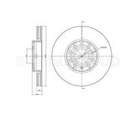 METELLI 2x Disco Freno Anteriore Ø287.7 Mm Ventilato Per Audi A4 8EC B7 2.0 1.6
