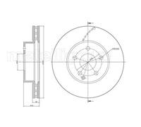 METELLI 2X Disco Freno Anteriore Ø295 Mm Ventilato Per Mercedes-Benz C-Class