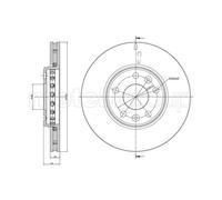METELLI 2X Disco Freno Anteriore Ø296 Mm Ventilato Per Renault Scénic III JZ0/1