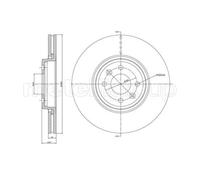 METELLI 2X Disco Freno Anteriore Ø300 Mm Ventilato Per Renault Grand Scénic II