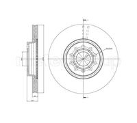 METELLI 2X Disco Freno Anteriore Ø312 Mm Ventilato Per VW Passat Variant 3G5 2.0