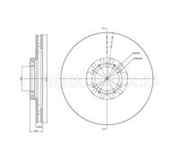 METELLI 2X Disco Freno Anteriore Ø314 Mm Per Mitsubishi L 200 K7_T K6_T 2.5 TD