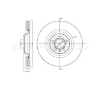 2x Disco freno ventilato 23-1400C METELLI per AUDI A4 B6 Avant A4 B7 A4 B7 Avant